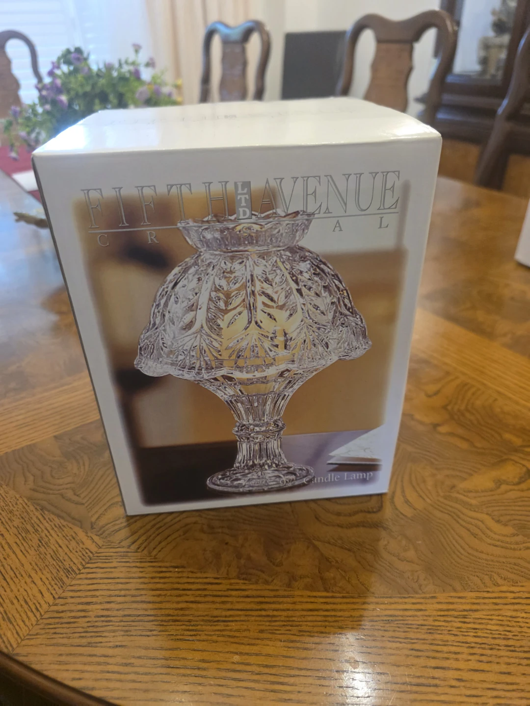 NEW Fifth Avenue Crystal 'Portico' 9 1/2" Crystal Candle Lamp