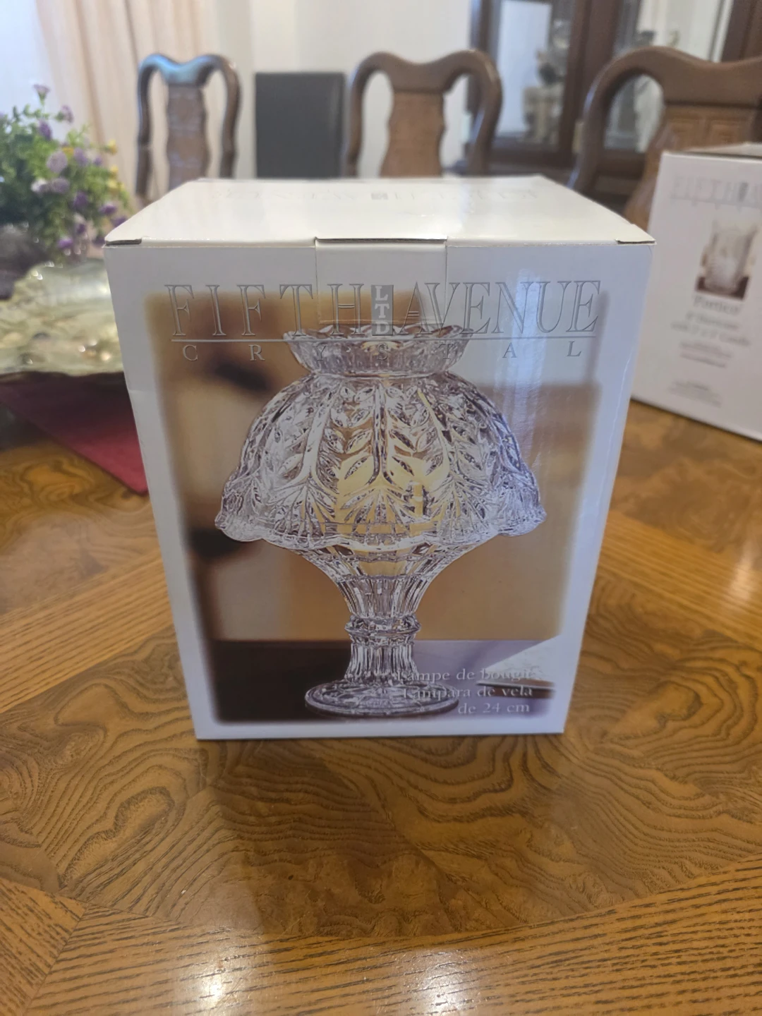 NEW Fifth Avenue Crystal 'Portico' 9 1/2" Crystal Candle Lamp - photo 3