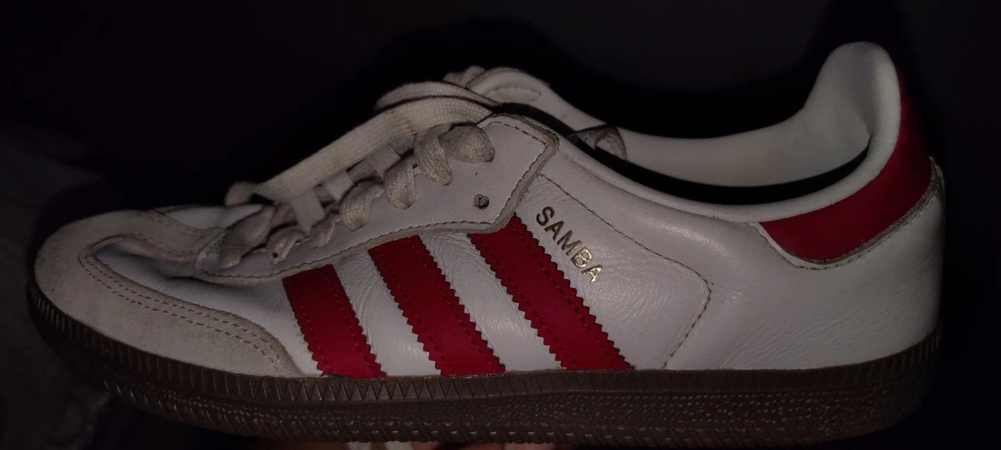 Adidas Samba Sneakers White with Red stripes - photo 2