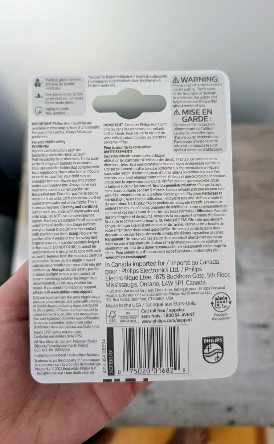 Brand New in Box Philips Avent Soothie Pacifiers (Two 2-packs) - photo 3