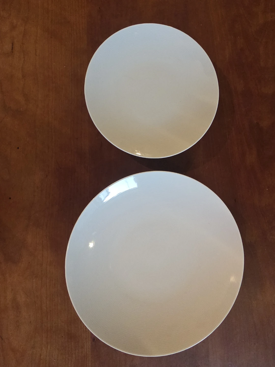 Set of 2 Luncheon/Salad and 4 White Dinner Plates