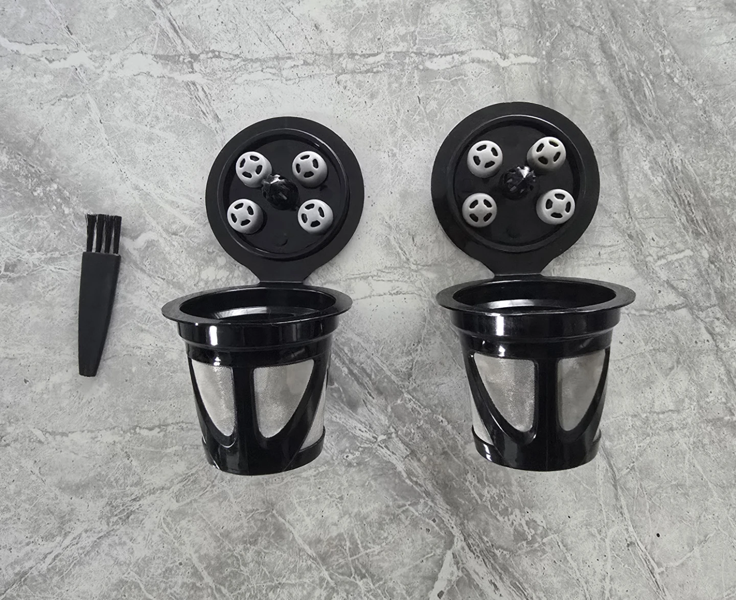 Reusable K-Cup Coffee Filter Pods (2-Pack) with Brush - photo 2