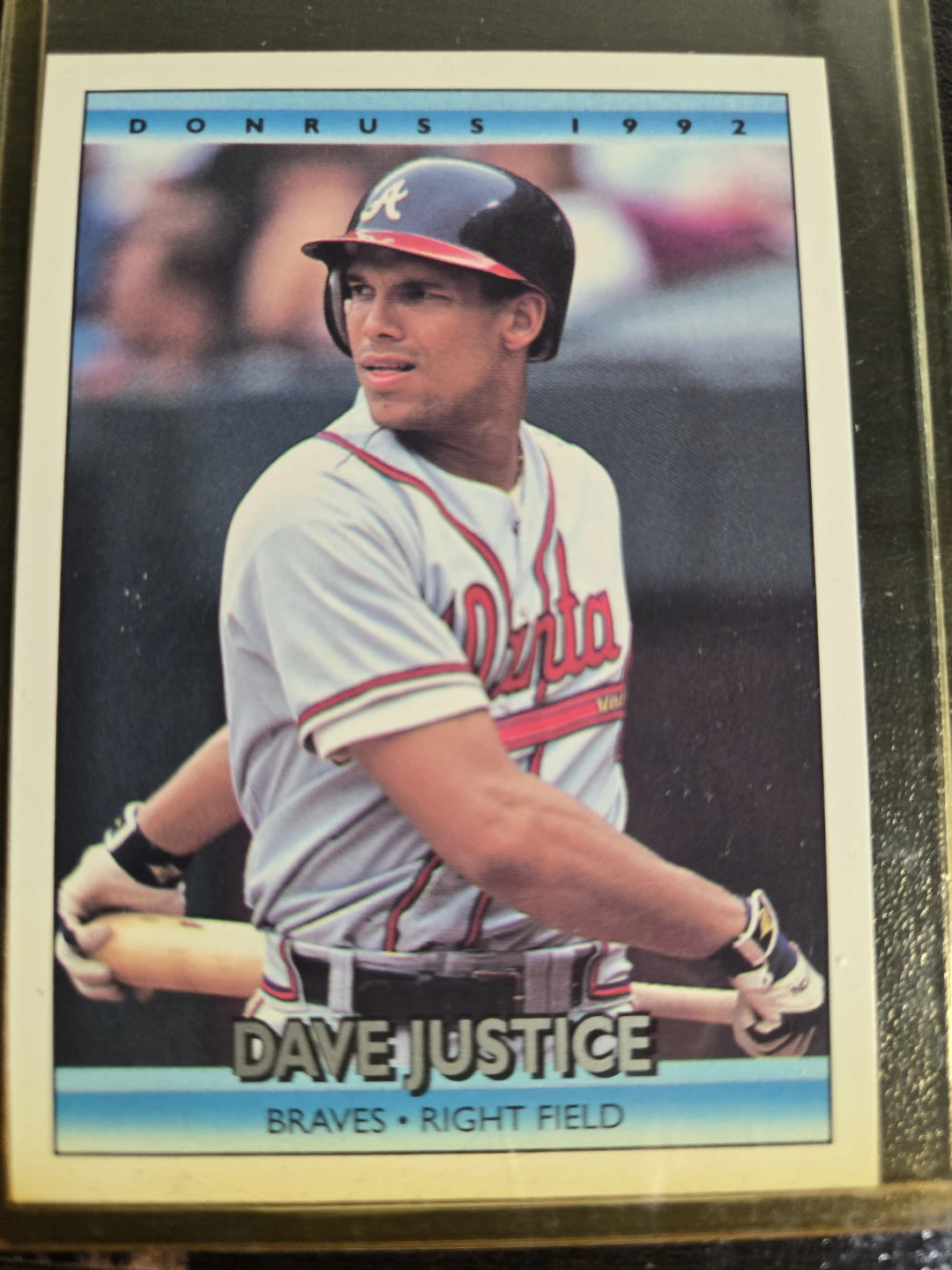 1992 Donruss Dave Justice Baseball Card