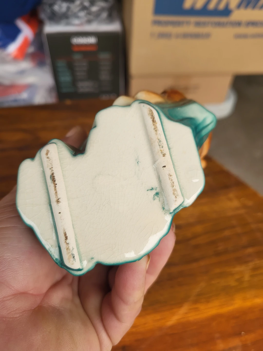 Vintage Ceramic Teddy Bear Planter - photo 3