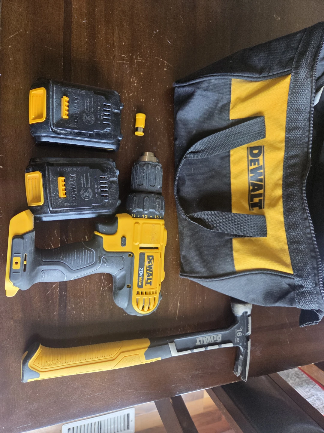 DeWalt 20V MAX Cordless Drill with Hammer and Bag