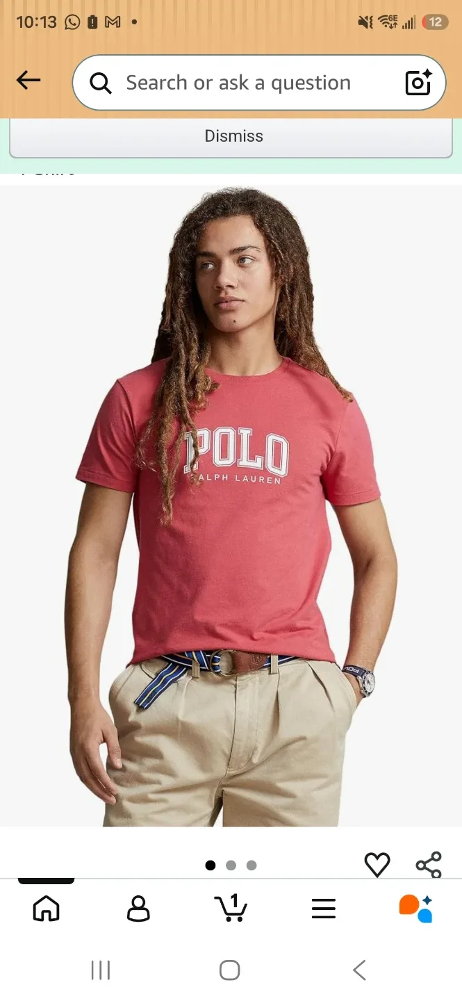 Polo Ralph Lauren T-Shirt - Red - Size M/M