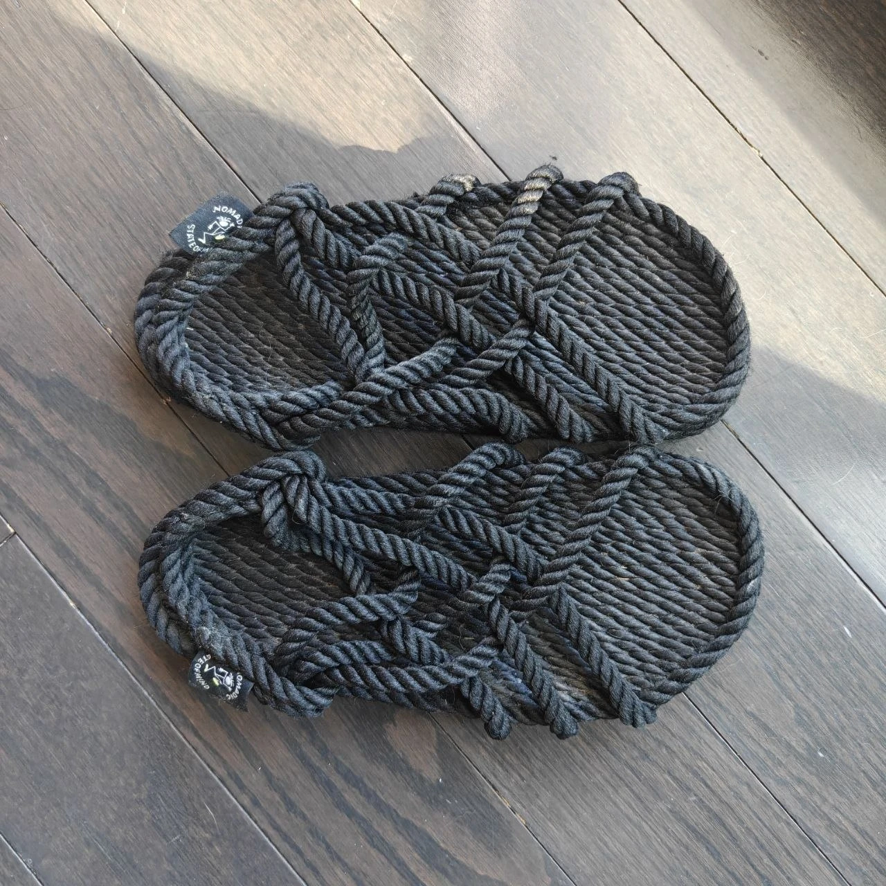 Nomadic State of Mind Black Rope Sandals Women's Size 5 Boho