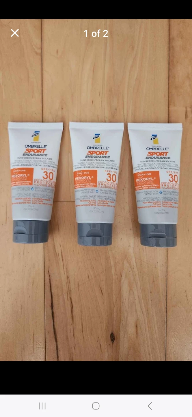 Garnier Sport Endurance SPF 30 Sunscreen Lotion Samples