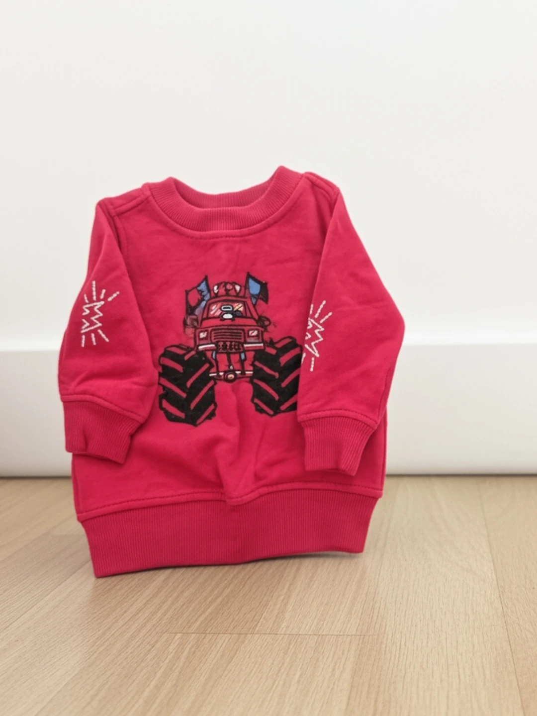 Red Monster Truck Sweatshirt