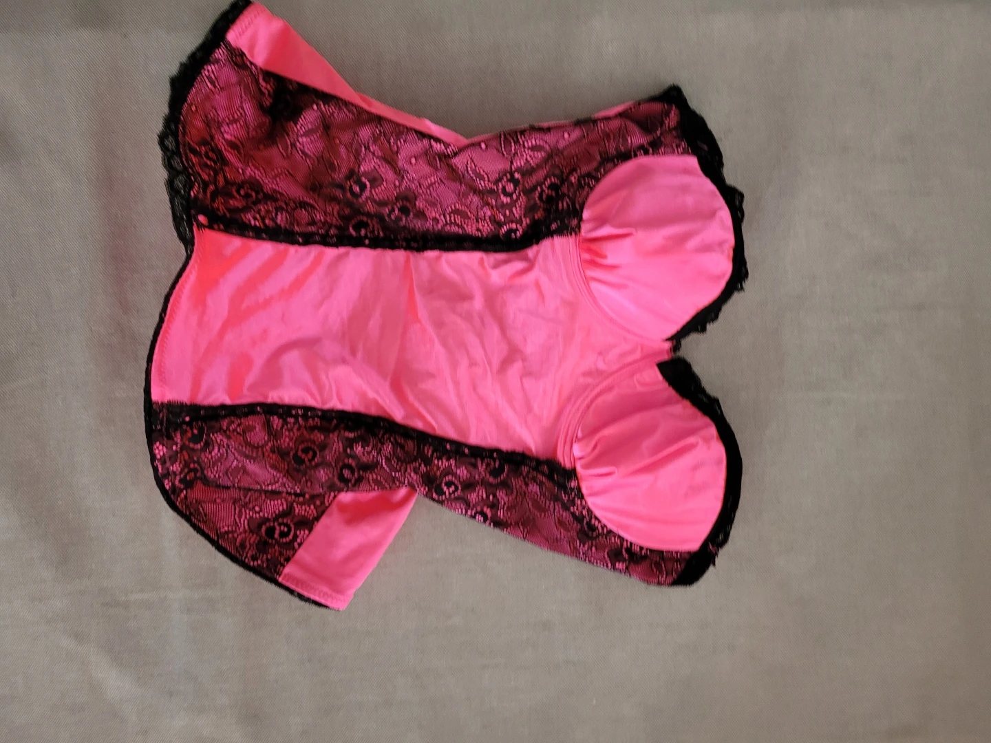Pink & Black Lace Corset/Bustier - photo 2