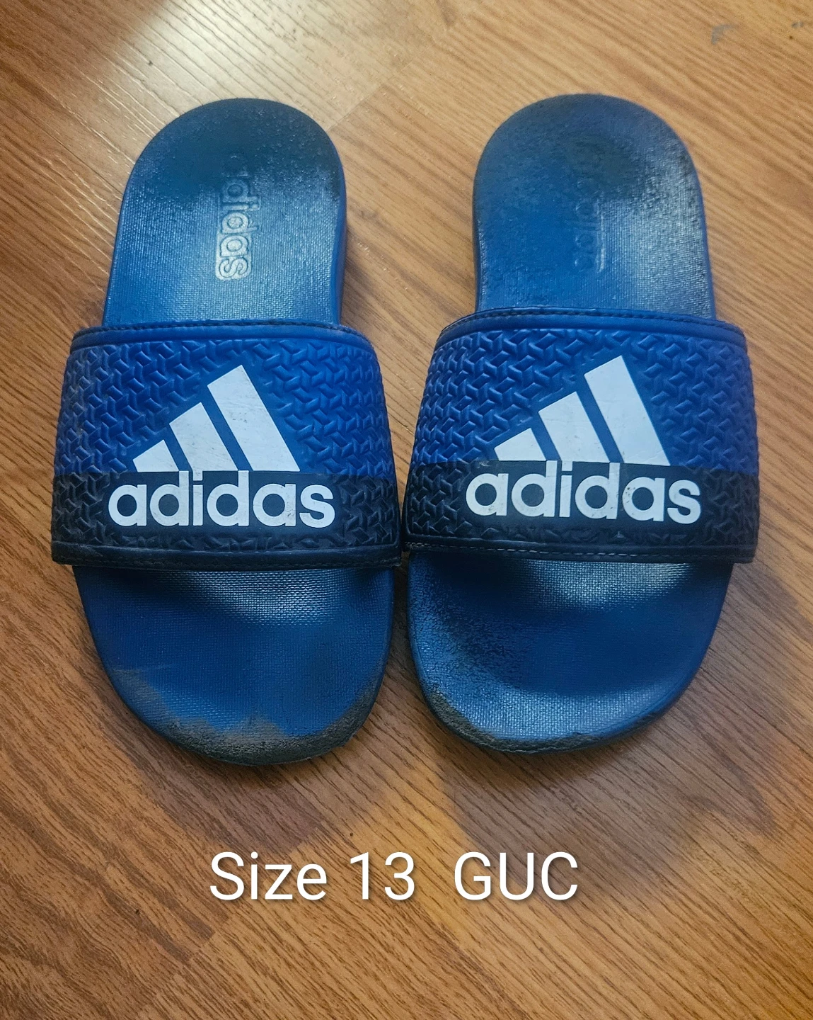 Kids Adidas Flip Flops Size 13