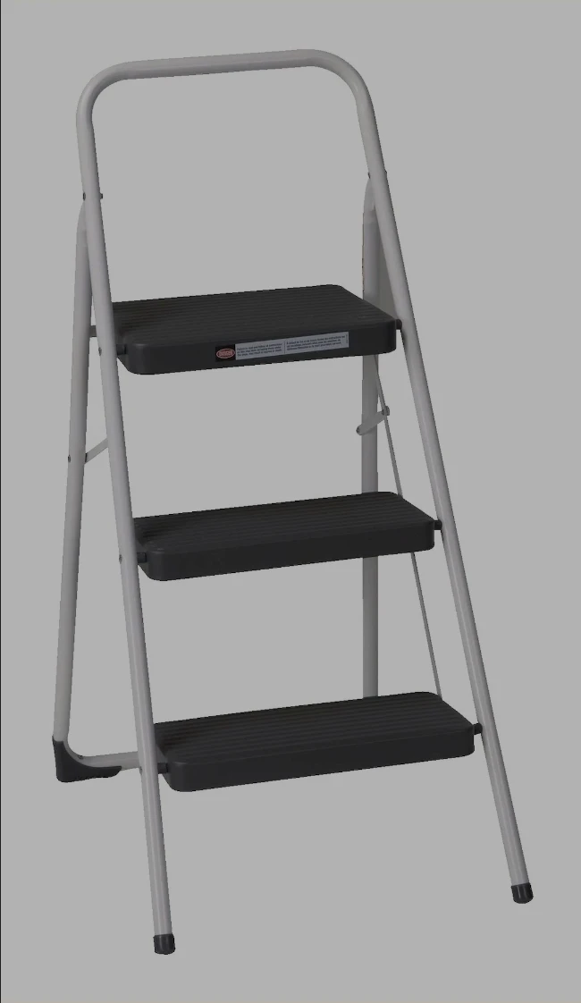 Cosco 3-Step Step Stool, Silver 26-in
