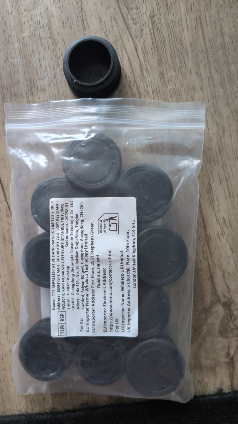 Plastic Furniture Feet Caps - 35mm