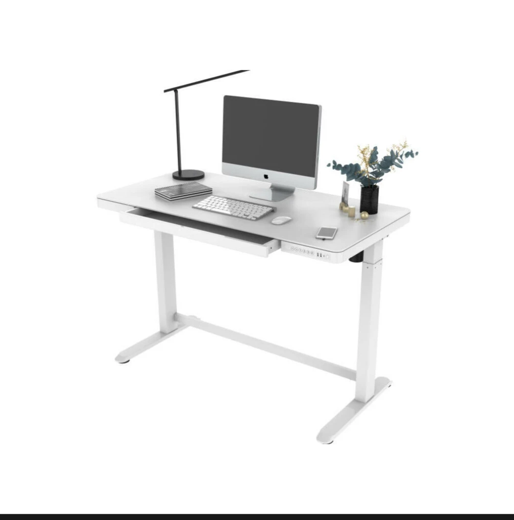 PrimeCables White Glass Electric Standing Desk - photo 5