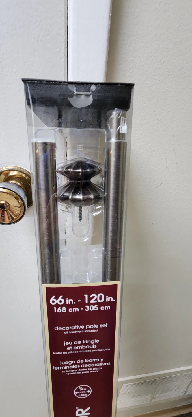 New Levolor Decorative Pole Set 66 in. - 120 in. - photo 2