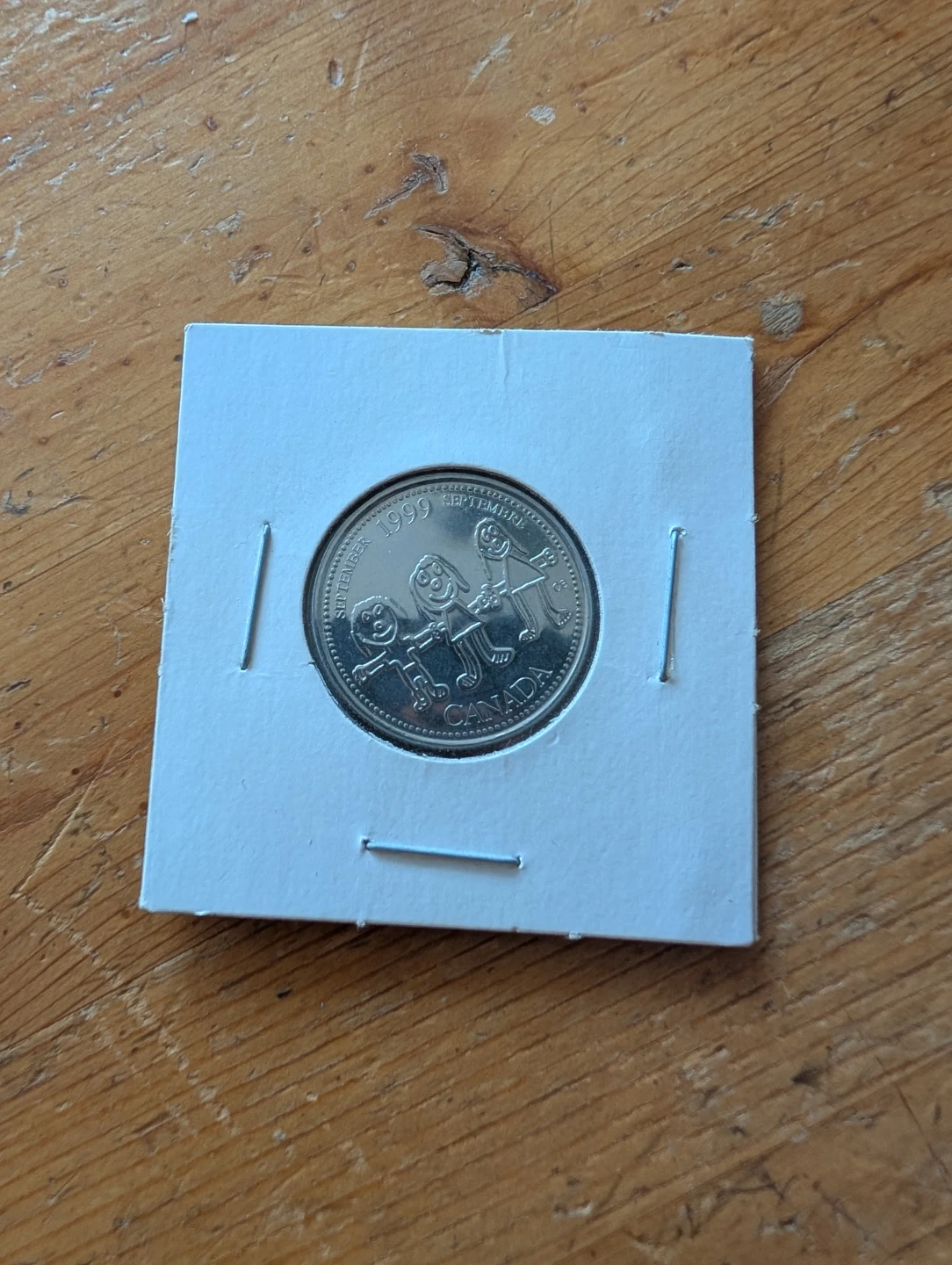 1999 Canada September No Denomination Mule 25 Cent Coin
