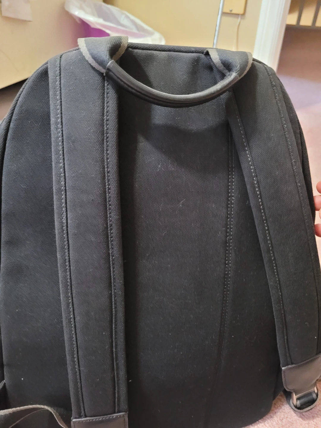 Coach Black Canvas & Leather Backpack - photo 5