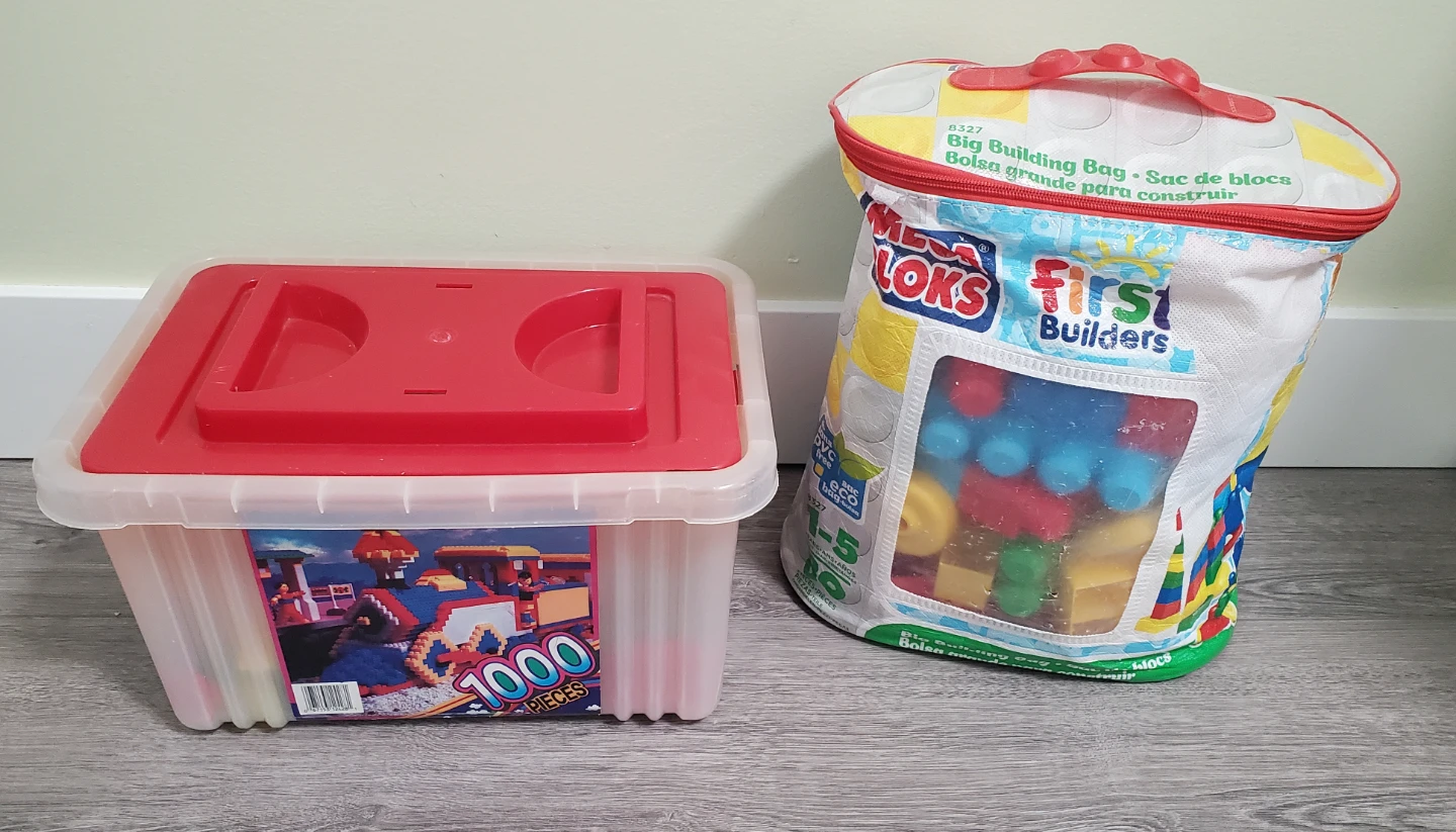 Mega Bloks First Builders Big Building Bag & Container Set