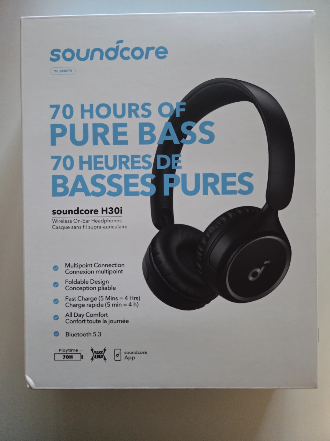 Soundcore H30i Wireless On-Ear Headphones