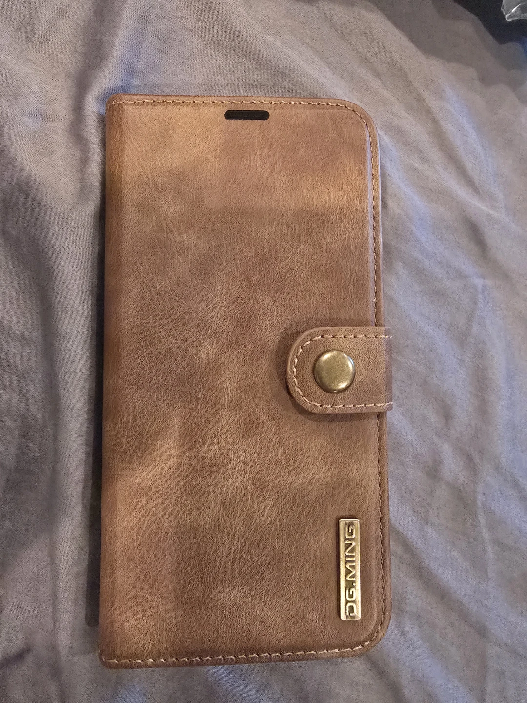 Brown Leather Wallet Case for iPhone 14 Pro Max