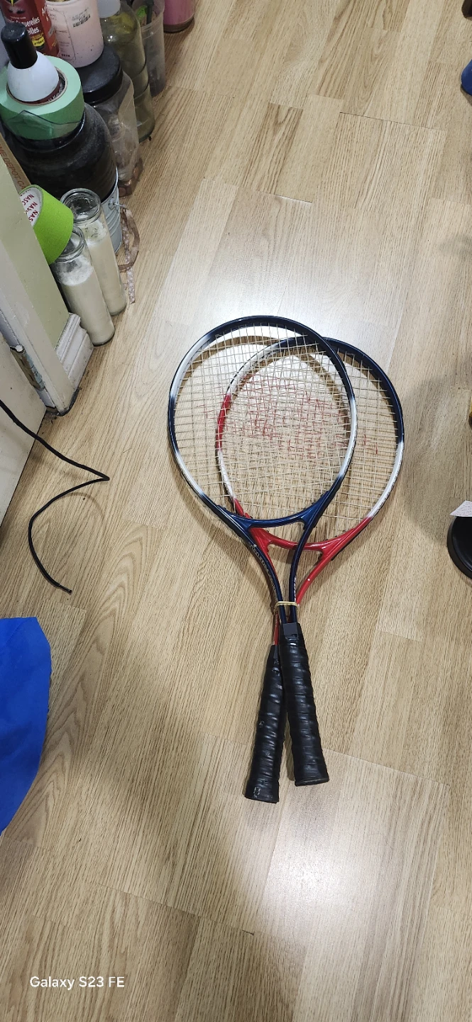Set of 2 Tournament Edge Tennis Rackets 24in