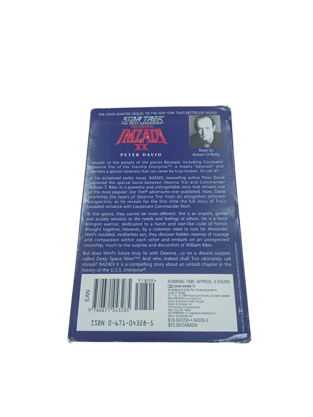 Star Trek: The Next Generation: Imzadi II Audio Cassettes - photo 3