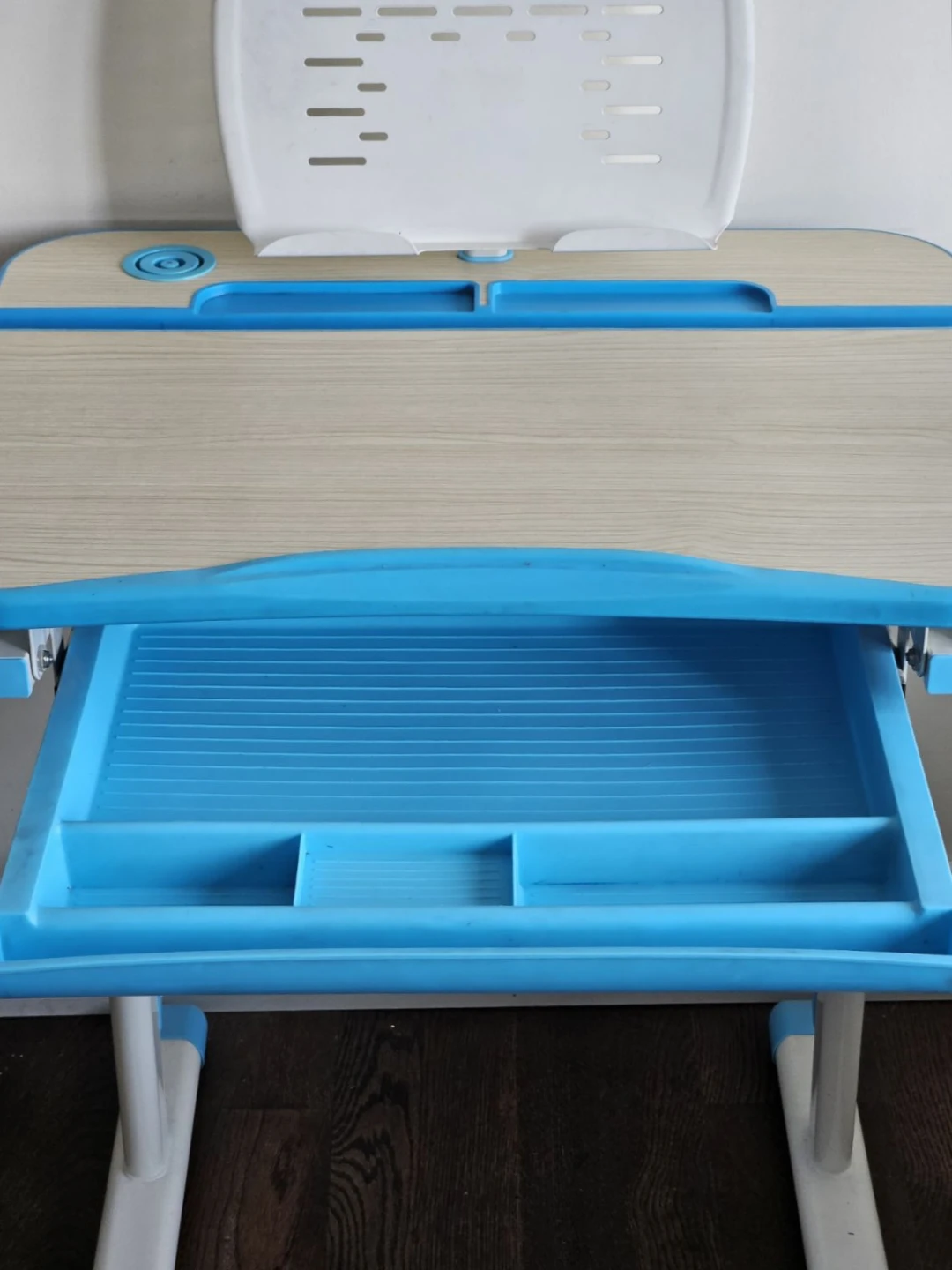 Adjustable Kids Study Desk and Chair Set - Blue - photo 2