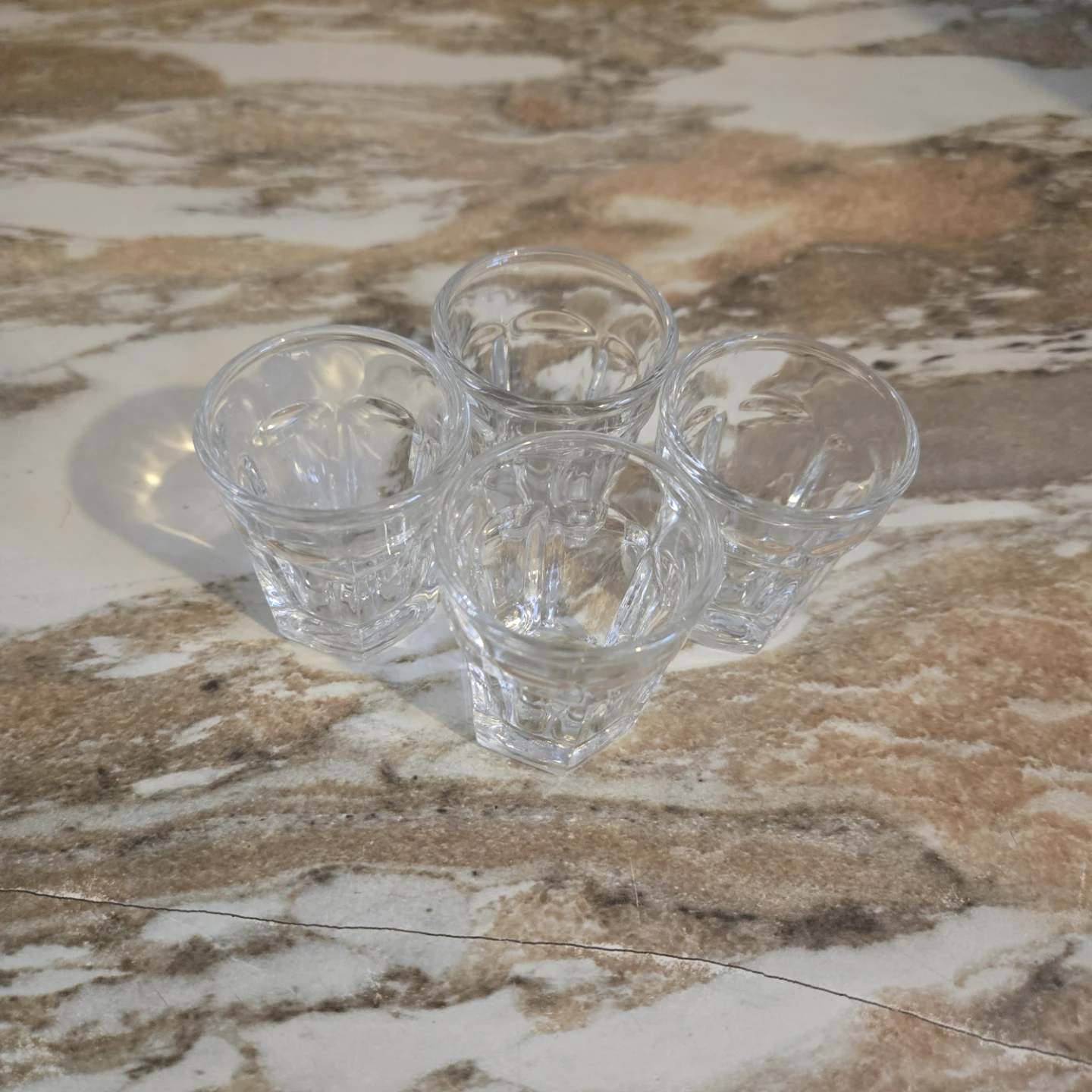 Set of 4 Clear Shot Glasses
