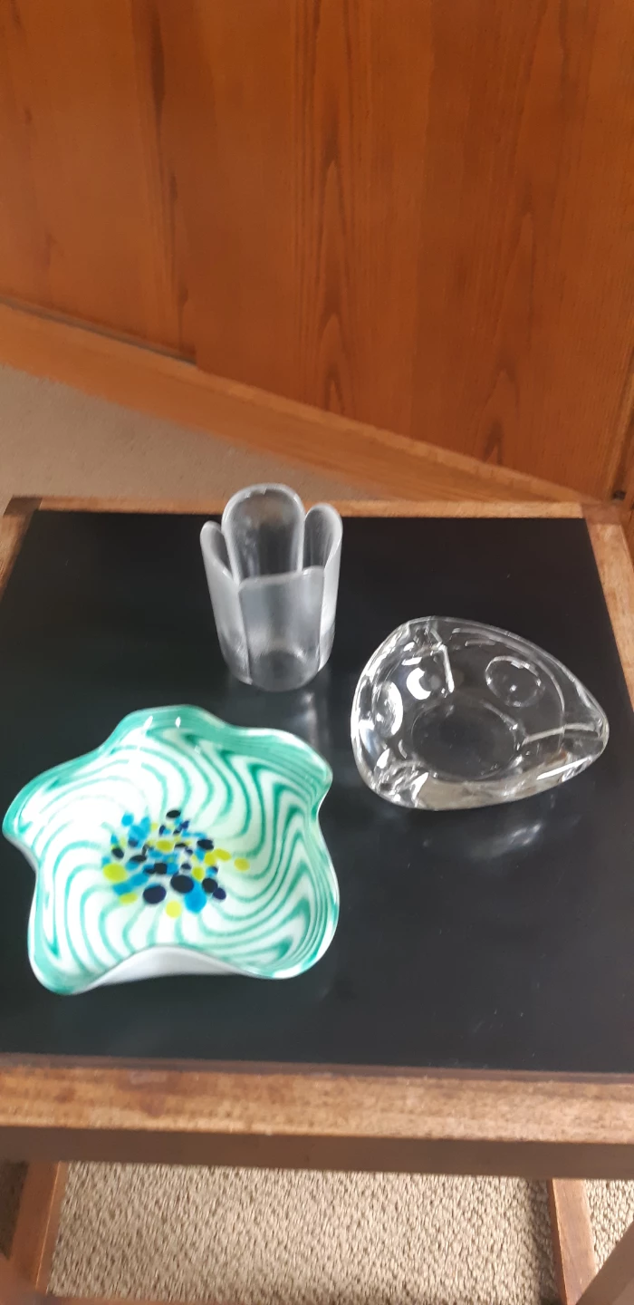 Set of 3 Beautiful Glass Items