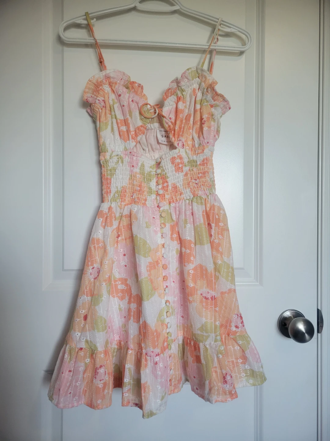 Sabo Skirt Floral Mini Dress XS