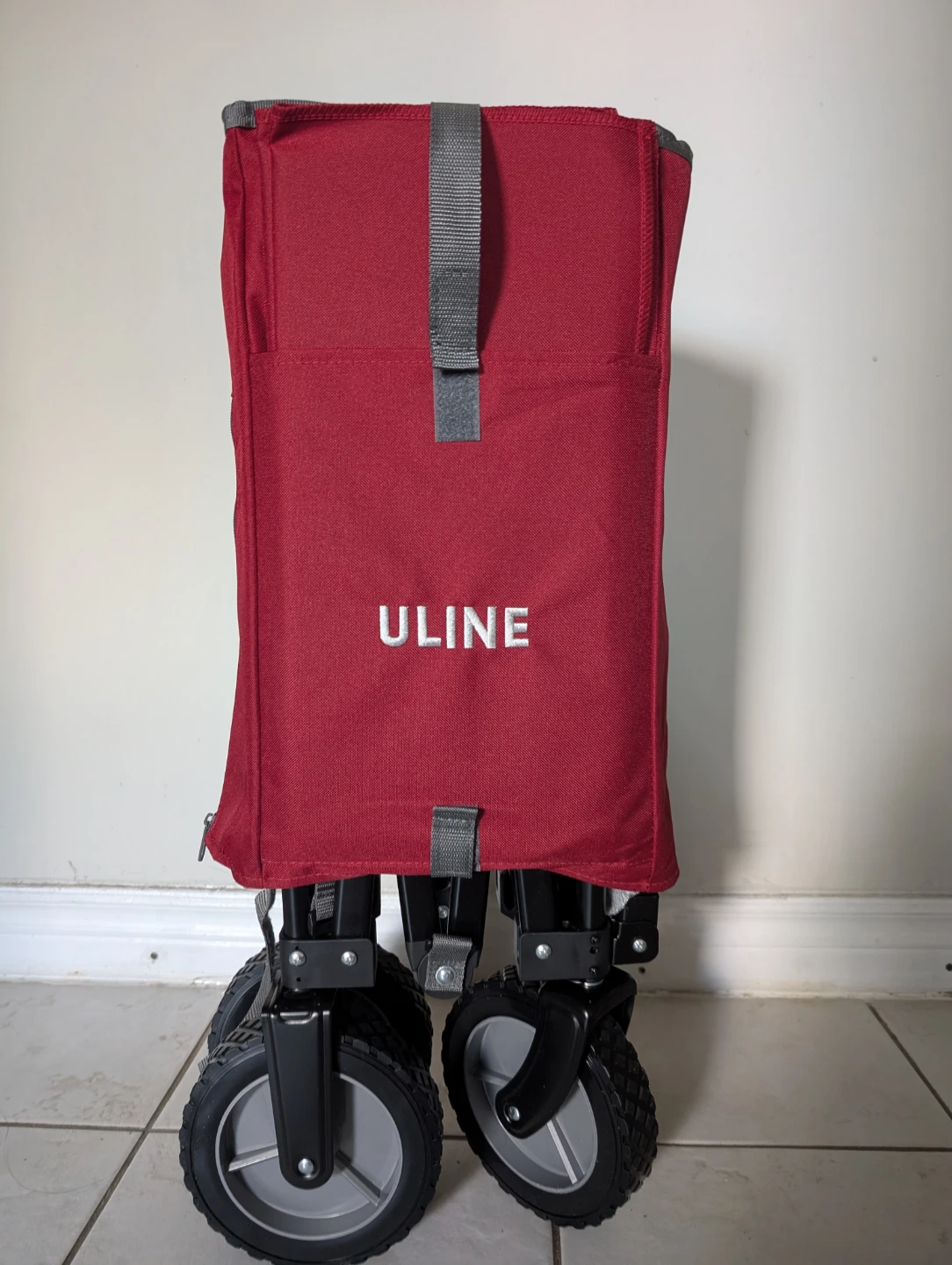 ULINE Red Folding Utility Wagon