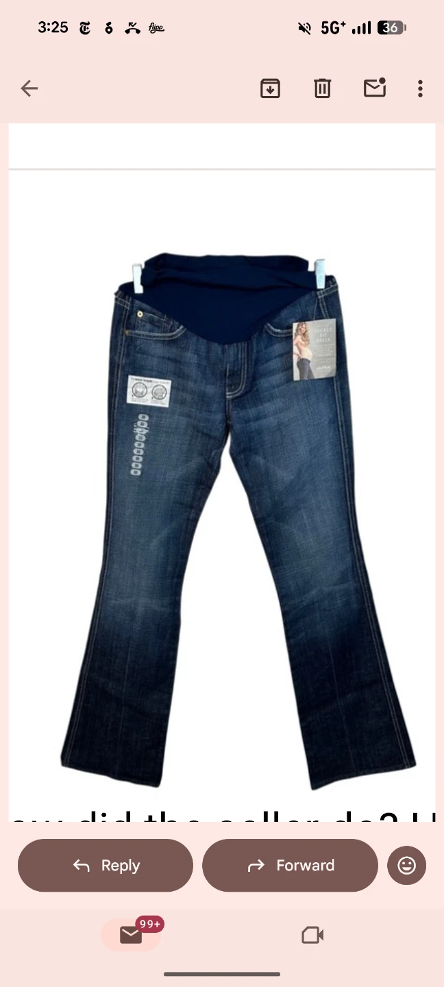 BNWT Seven For All Mankind Maternity Jeans Size 30