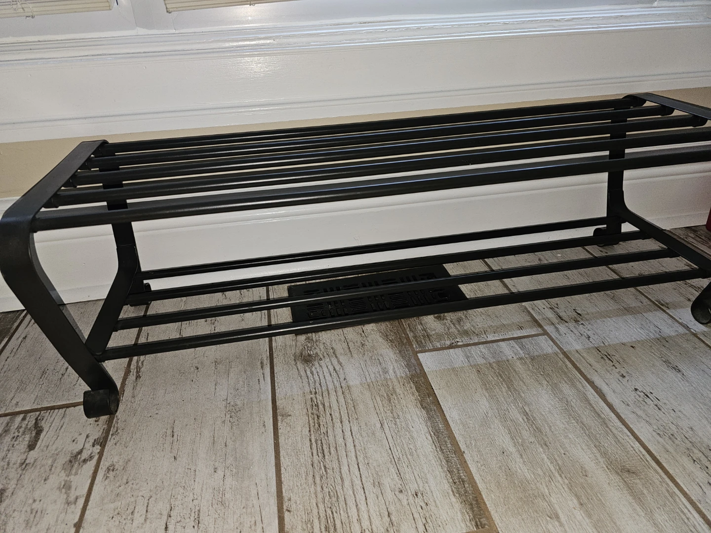 Black Metal Shoe Rack Organizer - photo 2
