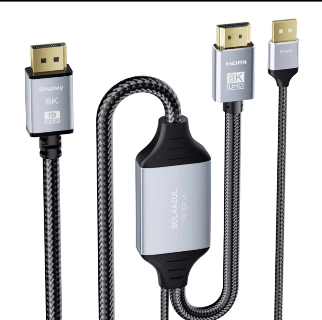 HDMI to Display Port Cable-8K UHD - photo 3