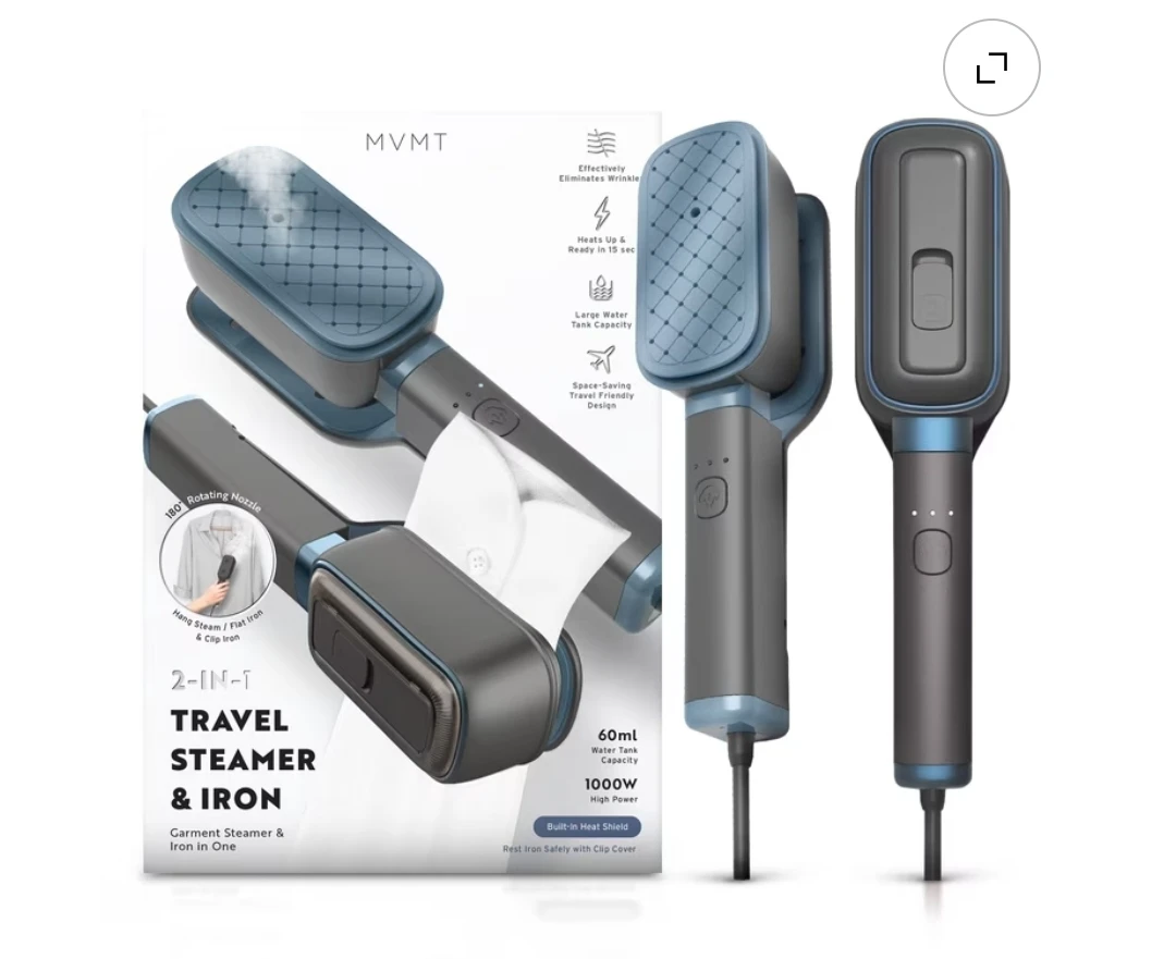 2-in-1 Travel Steamer & Iron