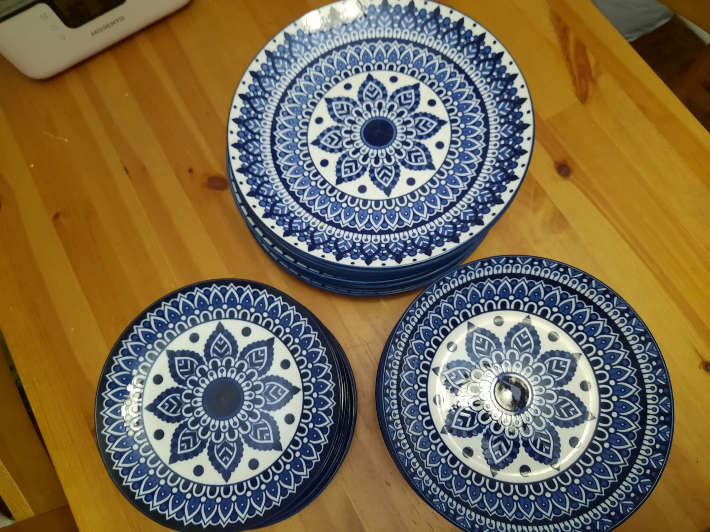 Blue and White Ceramic Dinnerware Set - photo 2