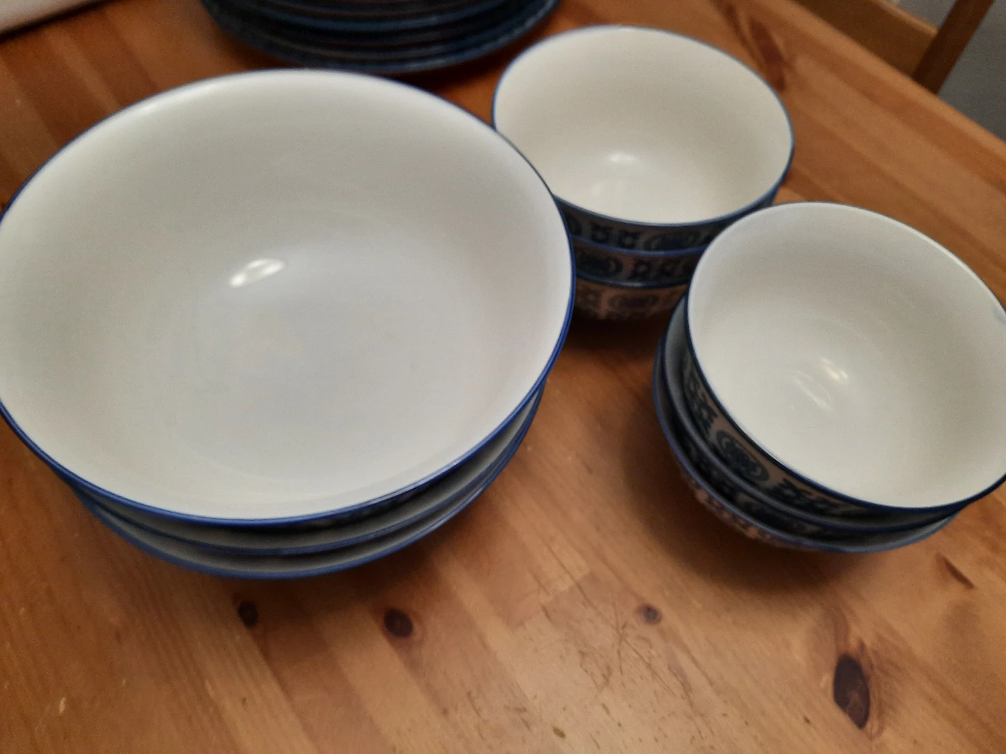 Blue and White Ceramic Dinnerware Set - photo 5