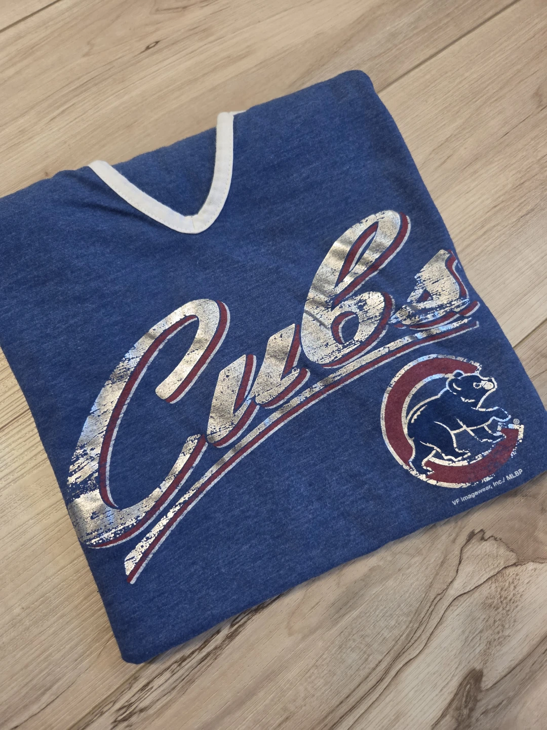 Chicago Cubs Raglan Women's T-Shirt Size L - photo 2
