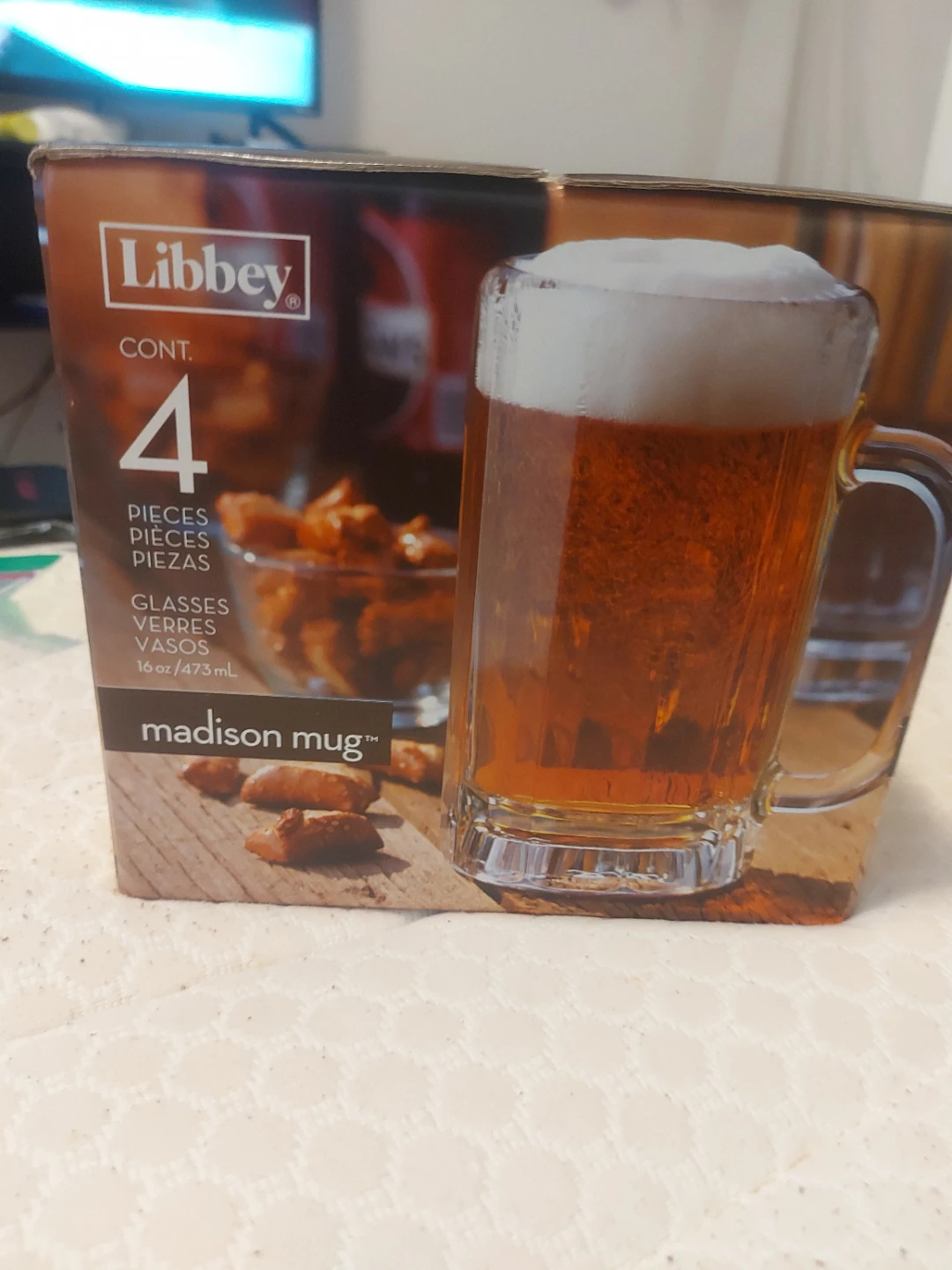 Libbey Madison 16 oz Beer Mugs - Set of 4