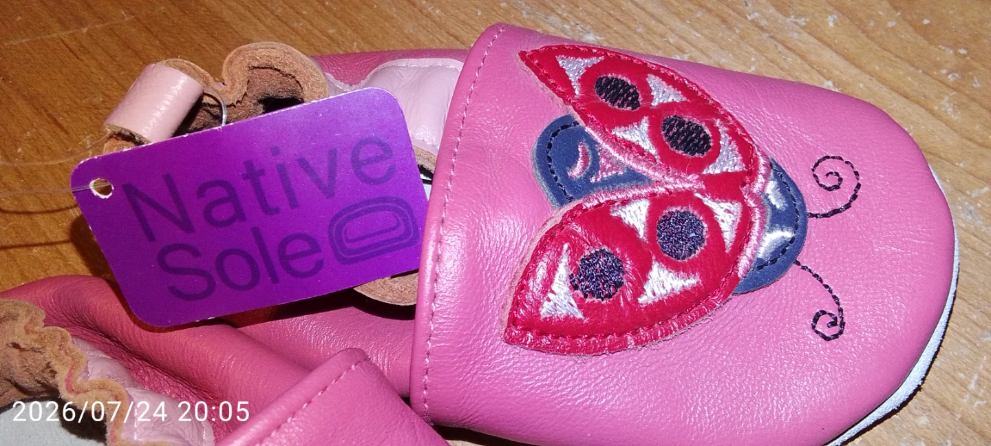 Native Sole Pink Ladybug Baby Shoes - photo 3