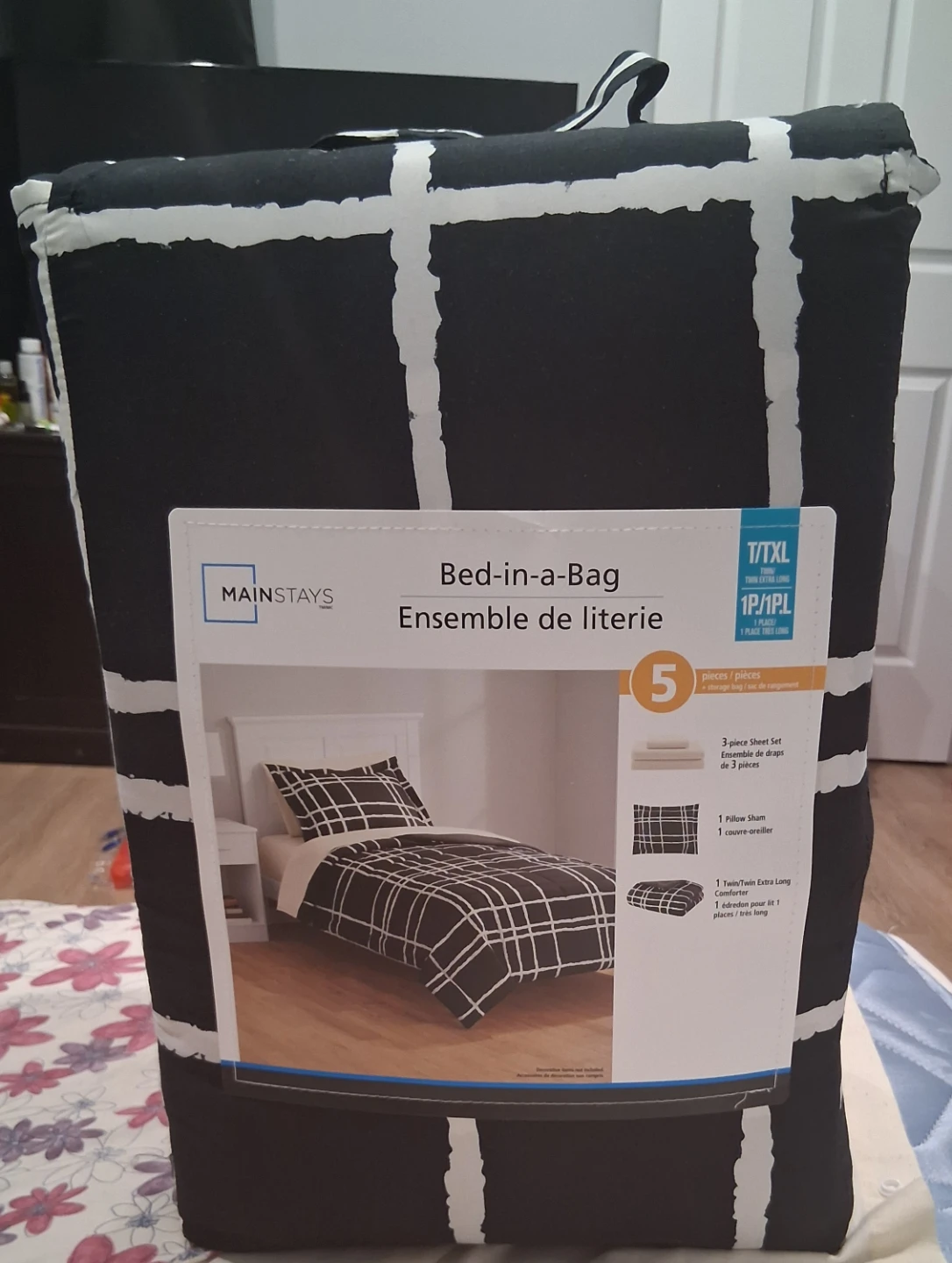 Mainstays Bed-in-a-Bag 5-Piece Queen Set
