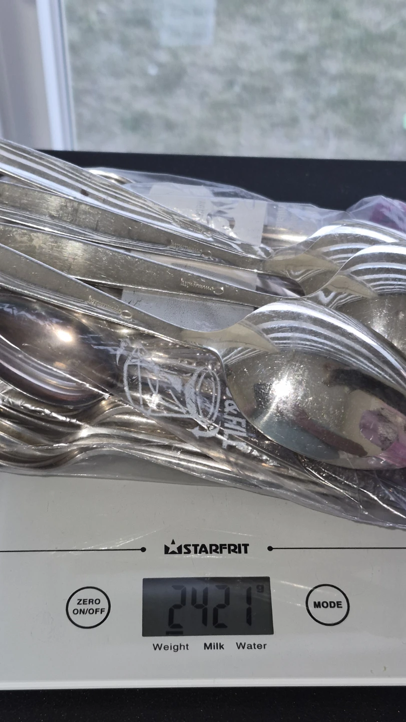 2422 grammes Silver Sterling