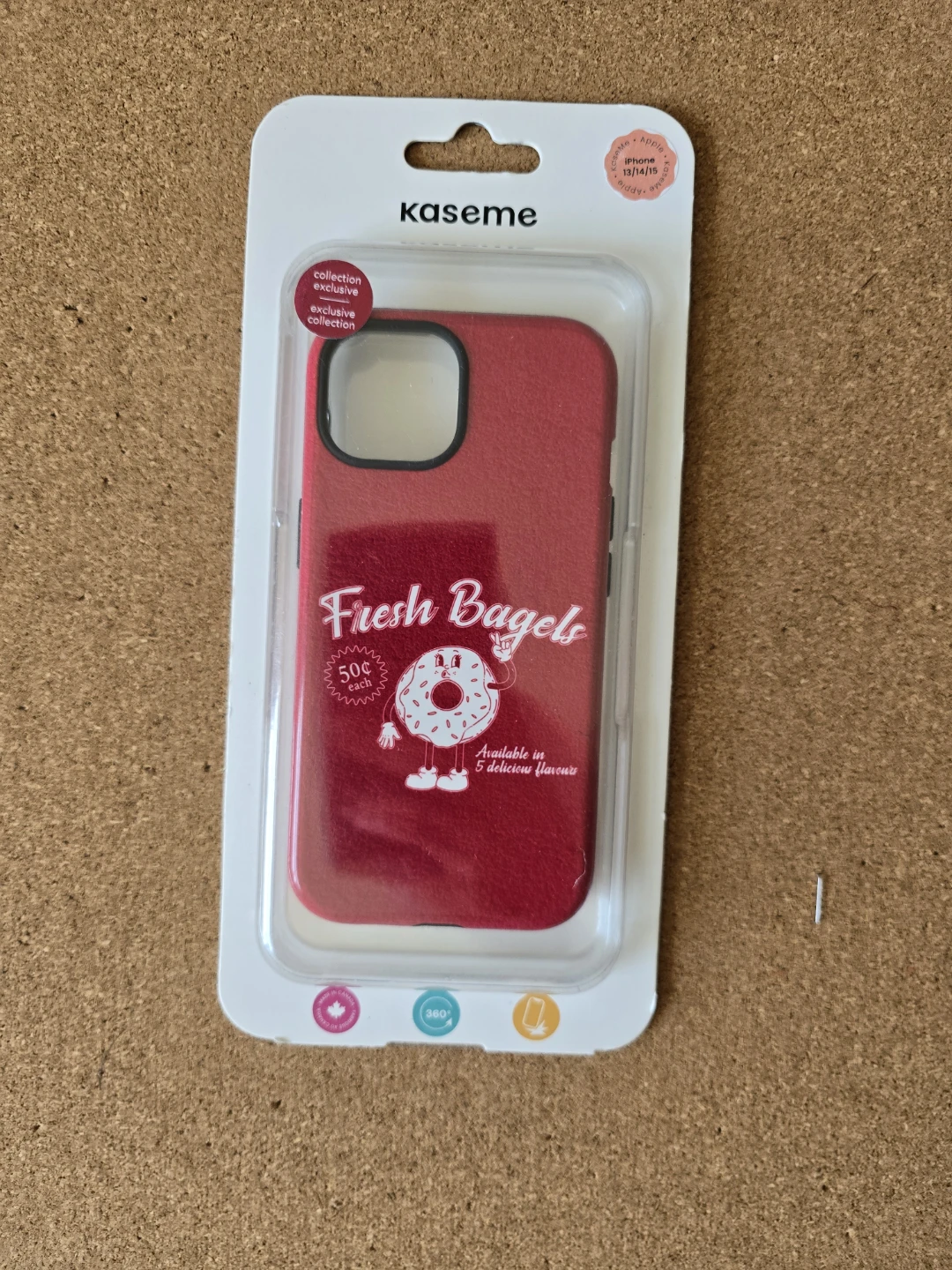 Kaseme iPhone 13/14/15 Case - Fresh Bagels Design