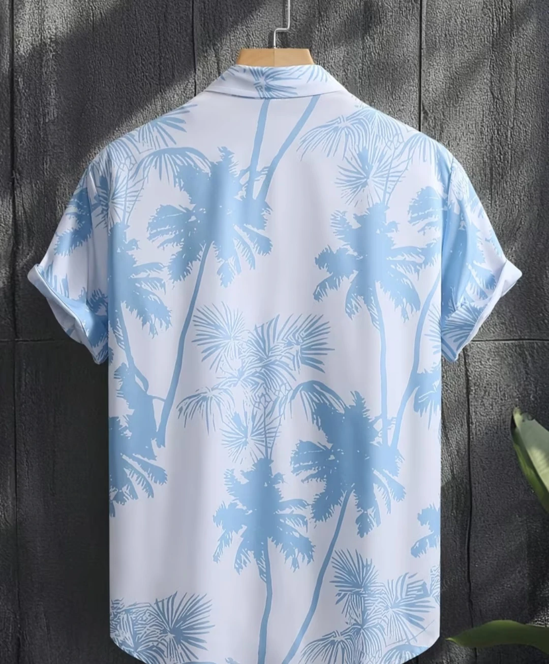 Men's Short Sleeve Palm Tree Print Shirt - photo 2