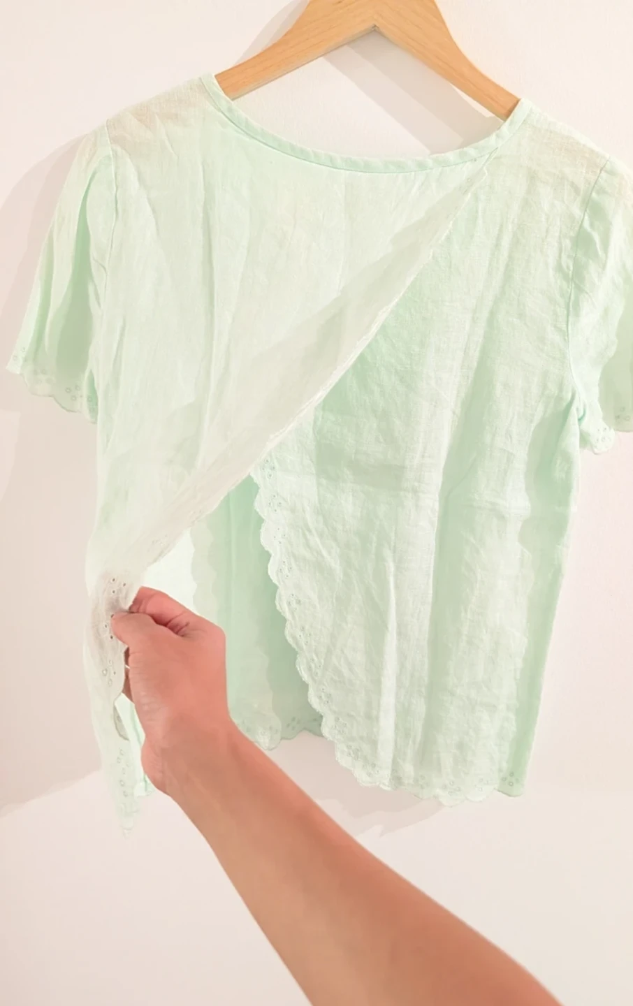 100% Linen J. Crew Mint Top - Size 0 (fits XS) - photo 2