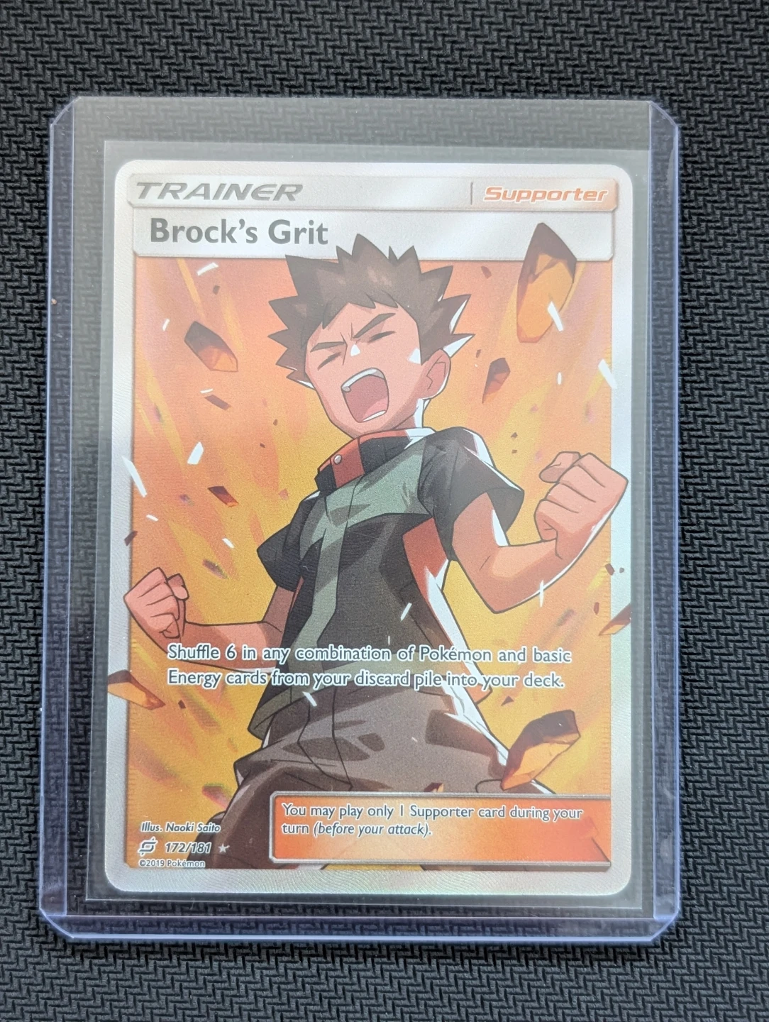 Brock's Grit Team Up Full Art 172/181 - Pokemon - photo 3