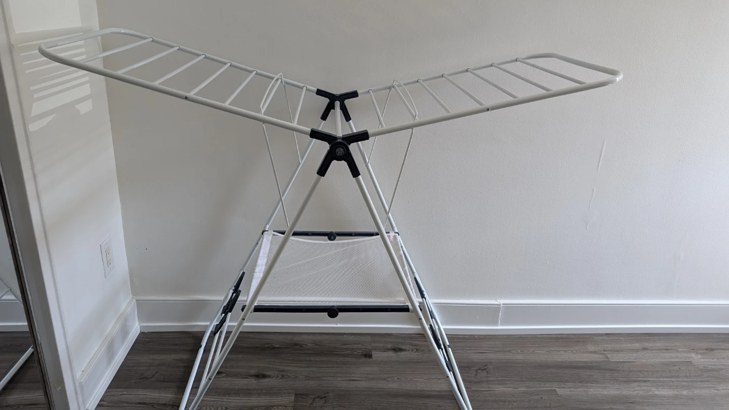 White Clothes Drying Rack
