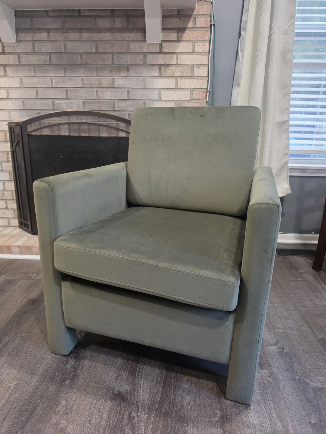 Studio McGee Olive Green  Armchair