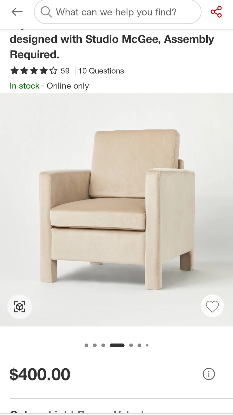 Studio McGee Olive Green  Armchair - photo 3