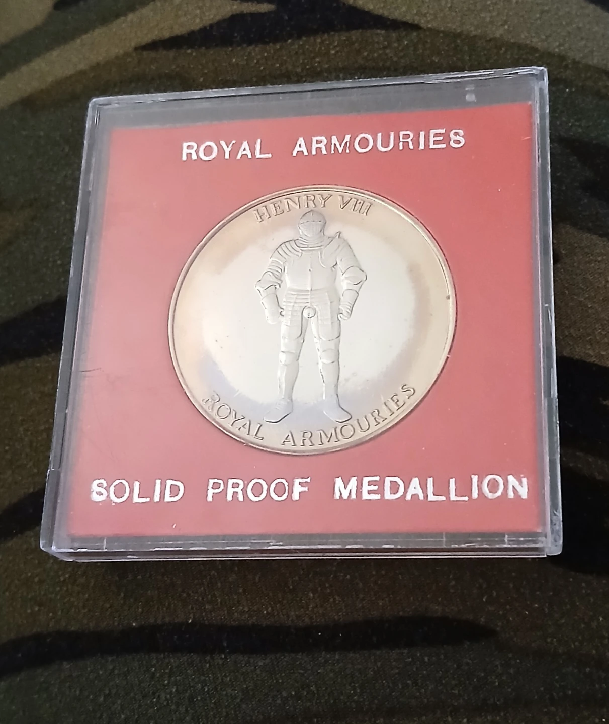 Royal Armouries Henry VIII Solid Proof Medallion